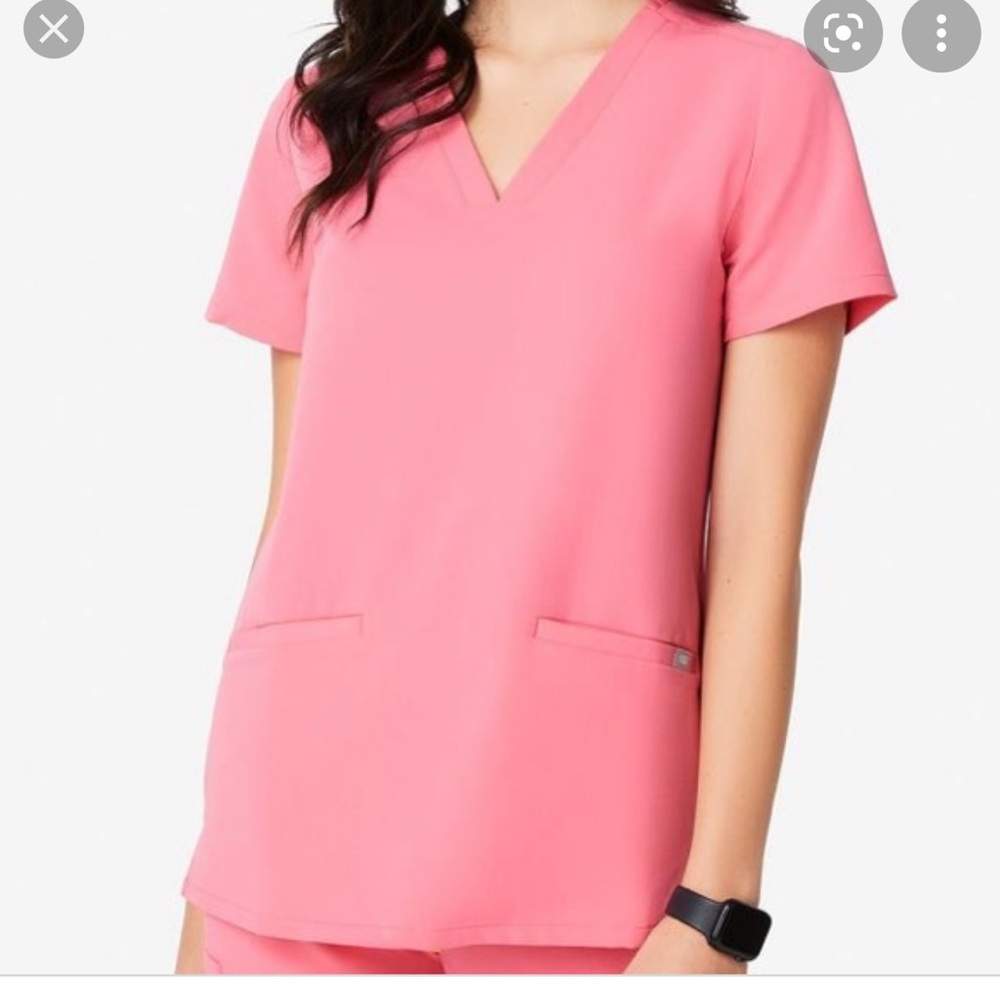 Neon Pink Figs Scrubs